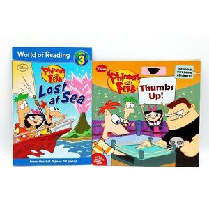 World of Reading Phineas and Ferb Lost at Sea & Thumbs Up! Books